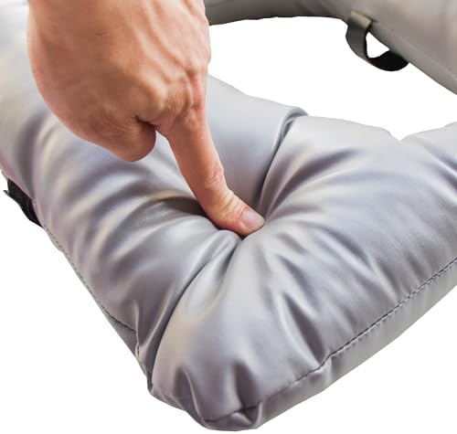 Cojín Suave para Inodoro ZXMOBY, Almohadilla Gruesa con Funda de PU y Correas, Cojín Calentador Lavable para Silla de Inodoro para Adultos Mayores - imagen 3