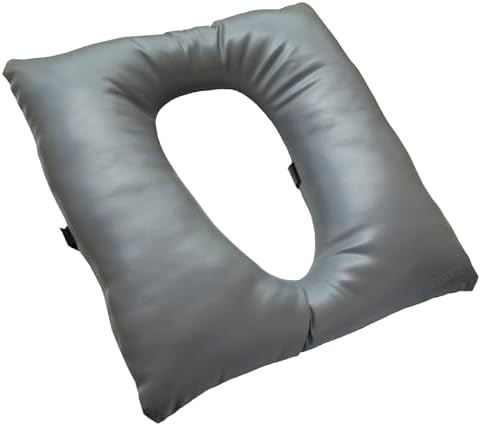 Cojín Suave para Inodoro ZXMOBY, Almohadilla Gruesa con Funda de PU y Correas, Cojín Calentador Lavable para Silla de Inodoro para Adultos Mayores - imagen 7