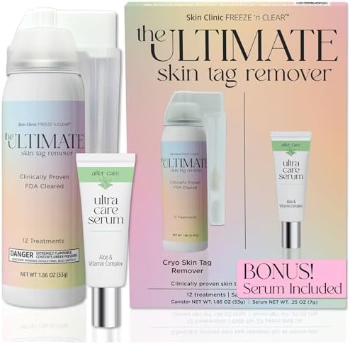 Kit Definitivo para Remoción de Verrugas con Suero Post Tratamiento - Tratamiento Crio Aprobado por la FDA - Seguro, Indoloro y Efectivo - Incluye 12 - imagen 1