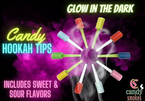 Colección de Puntas de Caramelo Candy Smokes para Hookah - 50 Piezas de Puntas Jolly que Brillan en la Oscuridad - Accesorios de Shisha Envuelto - imagen 3