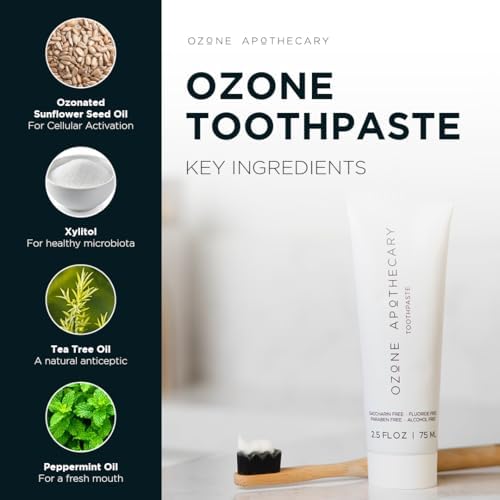 Pasta de Dientes Ozone Apothecary con Aceite de Ozono, Sin Flúor, para Promover una Boca Saludable | Cuidado Oral Ozonizado - imagen 4