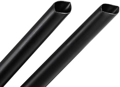 Suwimut 1000 Piezas de Popotes Desechables de Plástico Negros, Popotes Rectos Envuelto Individualmente para Cocina, Bar, Fiesta - 7.5 Pulgadas para - imagen 4
