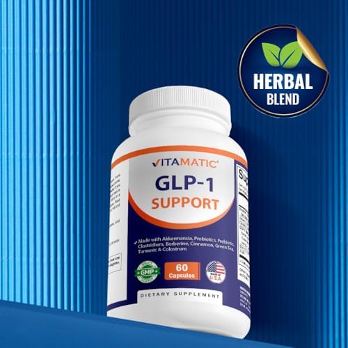 Suplemento Vitamatic GLP-1 para Hombres y Mujeres 60 Cápsulas - Con Akkermansia, Probióticos, Prebióticos, Berberina, Canela, Té Verde, Cúrcuma y - imagen 5