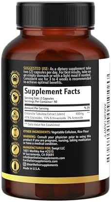 Suplemento Earth Elixir de Cistanche para Hombres y Mujeres – Cápsulas Potentes de Extracto de Cistanche Tubulosa para Vitalidad, Fuerza y - imagen 7