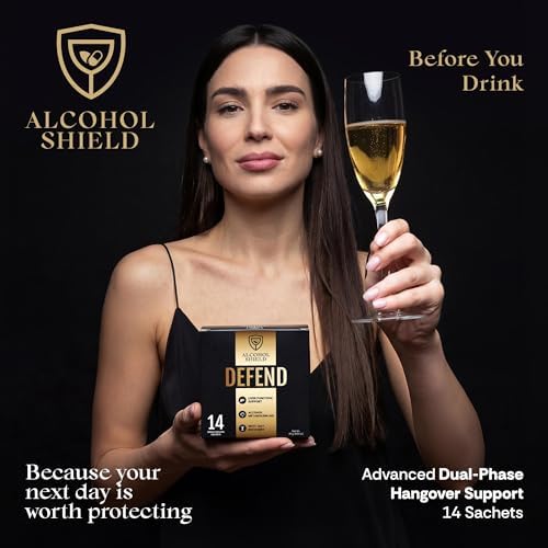 ALCOHOL SHIELD Suplemento para Defenderse de la Resaca | DHM + NAC | Mejora tu Bienestar Después de Beber | Recuperación de Alcohol y Soporte - imagen 3