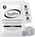 Pads Absorbentes de Olores SMELLRID de Carbón Activado – 12 Adhesivos Sin Fragancia (4x4) para Olores Corporales, Flatulencias y Cuidado Personal – - imagen 1