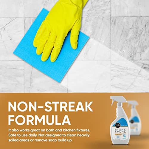MB-5 Stone & More, Spray Limpiador Multiusos para Encimeras de Cocina, Fórmula Sin Rayas para Mármol, Granito y Más (32 oz) - imagen 6