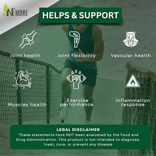 Suplementos de N'More con Insaponificables de Aguacate y Soja - Suplemento para la Salud Articular 400 mg, Apoya la Movilidad y Cartílago, Sin OGM, - imagen 4