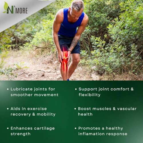 Suplementos de N'More con Insaponificables de Aguacate y Soja - Suplemento para la Salud Articular 400 mg, Apoya la Movilidad y Cartílago, Sin OGM, - imagen 5