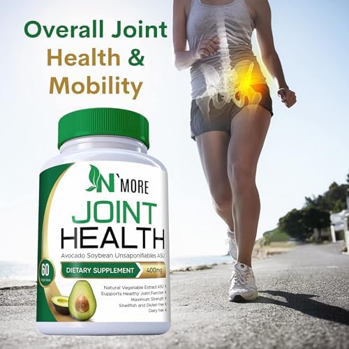 Suplementos de N'More con Insaponificables de Aguacate y Soja - Suplemento para la Salud Articular 400 mg, Apoya la Movilidad y Cartílago, Sin OGM, - imagen 8