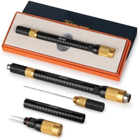 Kit de Herramientas para Cigarros Tesonway 4 en 1 con Punch, Nubber Doble y Punch de Acero Inoxidable, Accesorios para Cigarros en Caja de Regalo - imagen 1