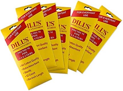 Limpiadores de Pipas de Tabaco Dill's (Paquete de 6) - Limpiadores de Algodón de 6 Pulgadas para Uso Diario - imagen 1