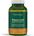 Extracto Supremo de Hoja de Papaya Harmony Nutraceuticals - Máxima Potencia y Bioactividad Orgánica - 120 Cápsulas Veganas Clínicas Dr. Gumman's con - imagen 1