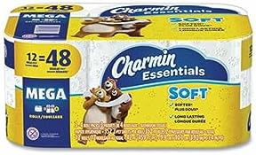 Papel Higiénico Charmin Essentials Soft, A Prueba de Sépticos, 2 Capas, Blanco, 352 Hojas/Rollo, Paquete de 12 - imagen 1