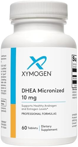 XYMOGEN DHEA Micronizado - 10 mg de Dehidroepiandrosterona - Soporte Androgénico y Estrogénico - Libre de Gluten, Soja y Lácteos - 60 Tabletas - imagen 4
