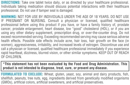 XYMOGEN DHEA Micronizado - 10 mg de Dehidroepiandrosterona - Soporte Androgénico y Estrogénico - Libre de Gluten, Soja y Lácteos - 60 Tabletas - imagen 6