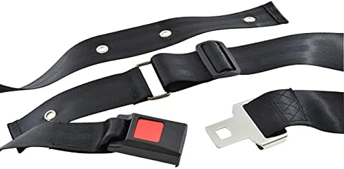 Cinturón de Seguridad para Silla de Ruedas para Adultos - Arnés con Hebilla Metálica de Liberación Rápida - Ajustable de 42 a 62 - Cinturón para - imagen 4