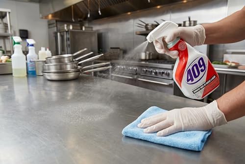 Limpiador Desengrasante Antibacterial GLOBAL PACKING SOLUTIONS 409 Multi-Superficies 32 oz - Elimina 99.9% de gérmenes, incluye paño de microfibra - imagen 2
