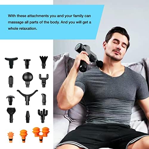 Accesorios AiRelax para Hypervolt Go, 15 Piezas de Cabezales de Masaje Mejorados para Masaje Muscular Profundo, Fáciles de Usar. - imagen 7