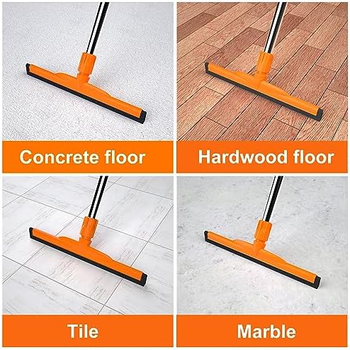 Squeegee de Piso ITTAR de Alta Resistencia, Mango Ajustable de 62, Cuchilla de Espuma EVA, Ideal para Concreto, Garaje, Patio y Más - imagen 2