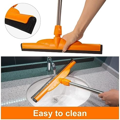 Squeegee de Piso ITTAR de Alta Resistencia, Mango Ajustable de 62, Cuchilla de Espuma EVA, Ideal para Concreto, Garaje, Patio y Más - imagen 7