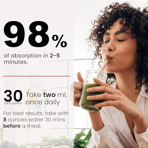 NutraPure Gotas de Berberina Completa, Berberina Pura con Canela de Ceilán, Cromo, Glucomanano, Vinagre de Manzana, Gymnema + Cúrcuma, Sin Azúcar, - imagen 5