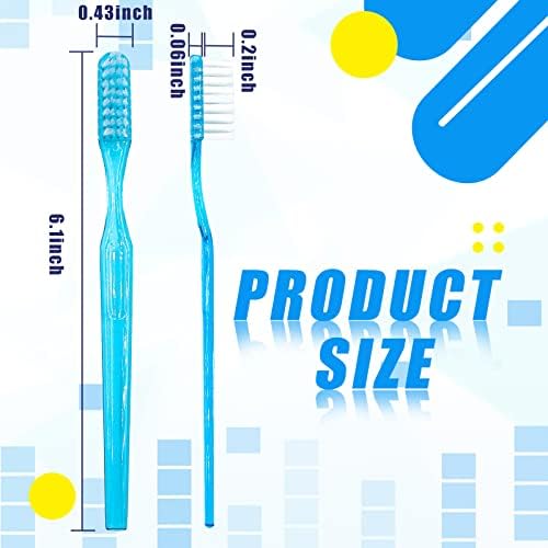 Cepillos de Dientes Desechables COCOBURI con Pasta Dental para Adultos, 100 Piezas, Cepillos de Viaje Envuelto Individualmente, Sabor Menta - imagen 2