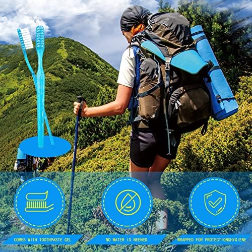 Cepillos de Dientes Desechables COCOBURI con Pasta Dental para Adultos, 100 Piezas, Cepillos de Viaje Envuelto Individualmente, Sabor Menta - imagen 6