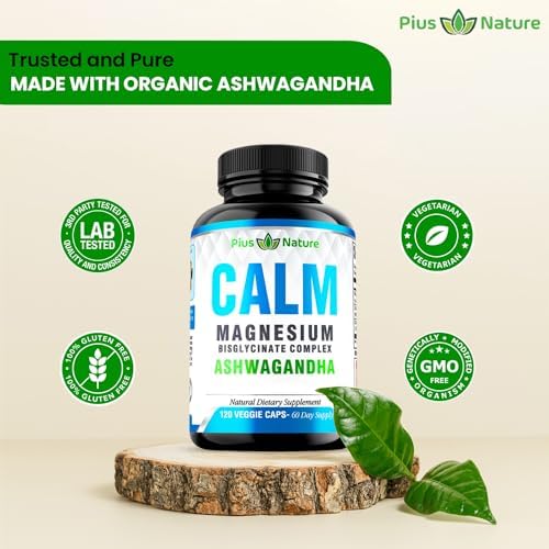 Calm - Glicinato de Magnesio con Extracto de Raíz de Ashwagandha - imagen 2