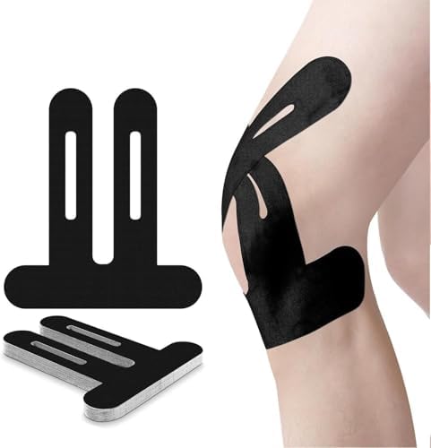 Cinta para Dormir, 60 Piezas de Cinta Precortada, Cinta Elástica para Terapia Física y Deportiva - Cinta para Sueño Sin Látex (Negra) - imagen 1