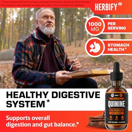 Tinción de Quina HERBIFY - Extracto Líquido de Quina para una Digestión Saludable - Suplemento de Cinchona para Mejor Absorción - Producto Hecho en - imagen 3