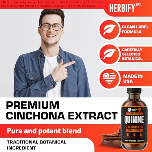 Tinción de Quina HERBIFY - Extracto Líquido de Quina para una Digestión Saludable - Suplemento de Cinchona para Mejor Absorción - Producto Hecho en - imagen 4