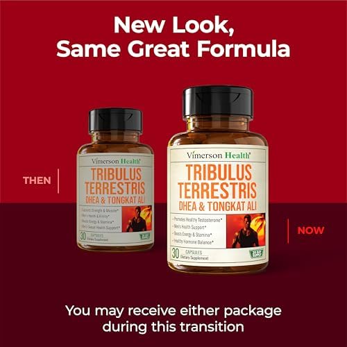 Suplemento de Testosterona y Tribulus Terrestris para Hombres con DHEA 100mg, Magnesio, Zinc, Tongkat Ali y Rhodiola Rosea – Aumenta Masa Muscular, - imagen 7