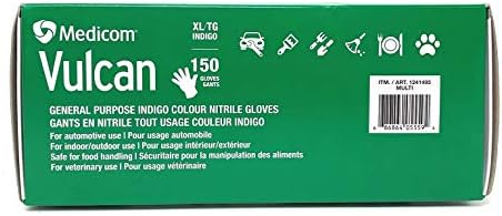 Guantes de Nitrilo MEDICOM VULCAN, 150 Piezas, Talla X-Large - imagen 3