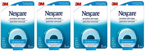 Cinta para Piel Sensible 3M Nexcare 1 x 4yds (Paquete de 4) - imagen 1