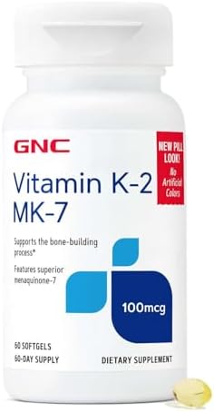 GNC Vitamina K-2 100mcg, Apoya el Proceso de Formación Ósea, 60 Cápsulas Blandas - imagen 1