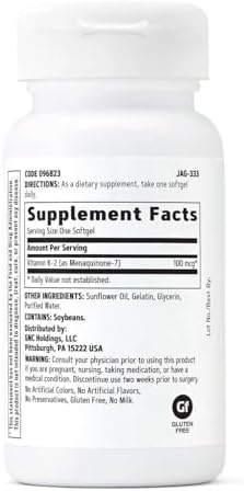 GNC Vitamina K-2 100mcg, Apoya el Proceso de Formación Ósea, 60 Cápsulas Blandas - imagen 2