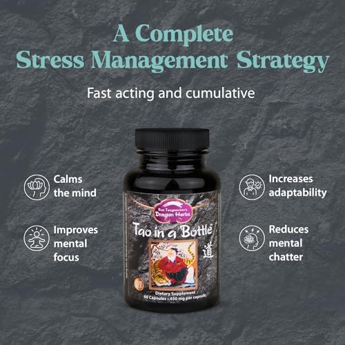 Dragon Herbs - Tao en una Botella Cápsulas | Suplemento Herbal para Apoyar Estrés, Ánimo, Concentración y Adaptabilidad (60 Cápsulas, 450 mg Cada Una) - imagen 2