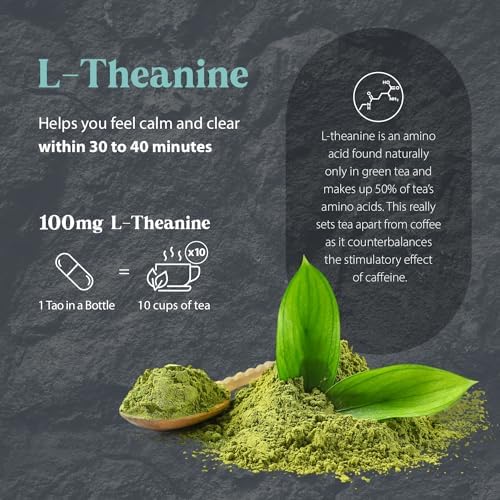 Dragon Herbs - Tao en una Botella Cápsulas | Suplemento Herbal para Apoyar Estrés, Ánimo, Concentración y Adaptabilidad (60 Cápsulas, 450 mg Cada Una) - imagen 4