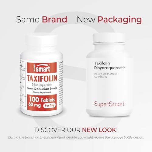 Supersmart - Taxifolina Dihidroquercetina 60mg al Día (Suplemento 90% DHQ) - Extracto de Pino Dahuriano Siberiano - Antioxidante Bioflavonoide | Sin - imagen 2