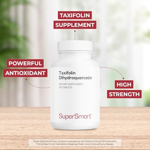 Supersmart - Taxifolina Dihidroquercetina 60mg al Día (Suplemento 90% DHQ) - Extracto de Pino Dahuriano Siberiano - Antioxidante Bioflavonoide | Sin - imagen 3