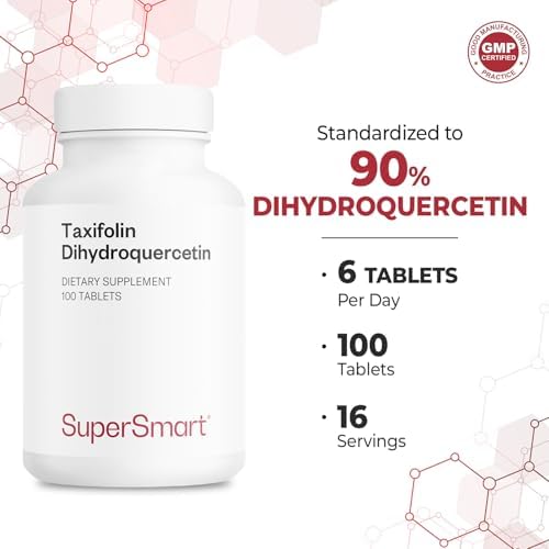 Supersmart - Taxifolina Dihidroquercetina 60mg al Día (Suplemento 90% DHQ) - Extracto de Pino Dahuriano Siberiano - Antioxidante Bioflavonoide | Sin - imagen 5