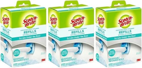 Recargas desechables Scotch-Brite para el sistema de limpieza de inodoros | Elimina óxido y manchas de agua dura | 30 recargas desechables - imagen 1