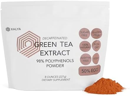 Extracto de Té Verde en Polvo 98% Polifenoles, 50% EGCG, Descafeinado, Antioxidante Potente y Soporte Metabólico e Inmunológico, Energía Limpia y - imagen 1