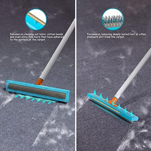 Rastrillo JollLax para Alfombra - Herramienta para Remover Pelo de Mascotas - Cepillo para Alfombra y Muebles, Ideal para Gato y Perro - imagen 2