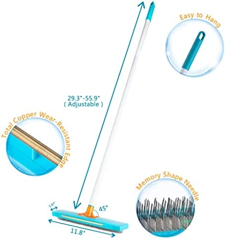Rastrillo JollLax para Alfombra - Herramienta para Remover Pelo de Mascotas - Cepillo para Alfombra y Muebles, Ideal para Gato y Perro - imagen 4