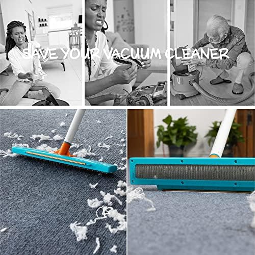 Rastrillo JollLax para Alfombra - Herramienta para Remover Pelo de Mascotas - Cepillo para Alfombra y Muebles, Ideal para Gato y Perro - imagen 6