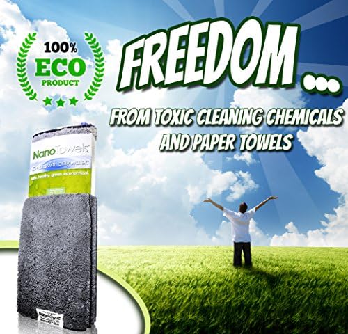 Toallas Nano Life Miracle - El asombroso paño ecológico que limpia prácticamente cualquier superficie solo con agua. Sin más toallas de papel ni - imagen 3