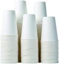 Bsvce 300 Tazas de Papel de 8 oz - Duraderas, a Prueba de Fugas, Seguras para Bebidas Calientes o Frías, Tazas de Café Blancas - imagen 1