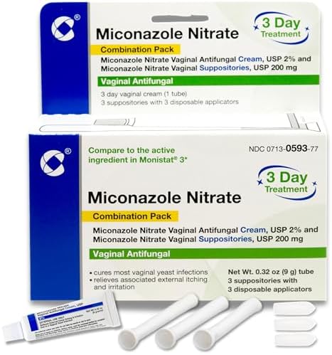 Tratamiento para Infección por Hongos Miconazol Nitrato de Cosette Pharmaceuticals - Paquete Combinado de Crema Antifúngica y Supositorios (2) - imagen 8
